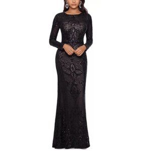 Embellished Embroidered Gown